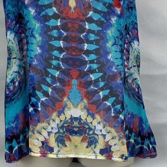 Bisou Bisou Racer Back print sheer floral tank - Picture 3 of 8